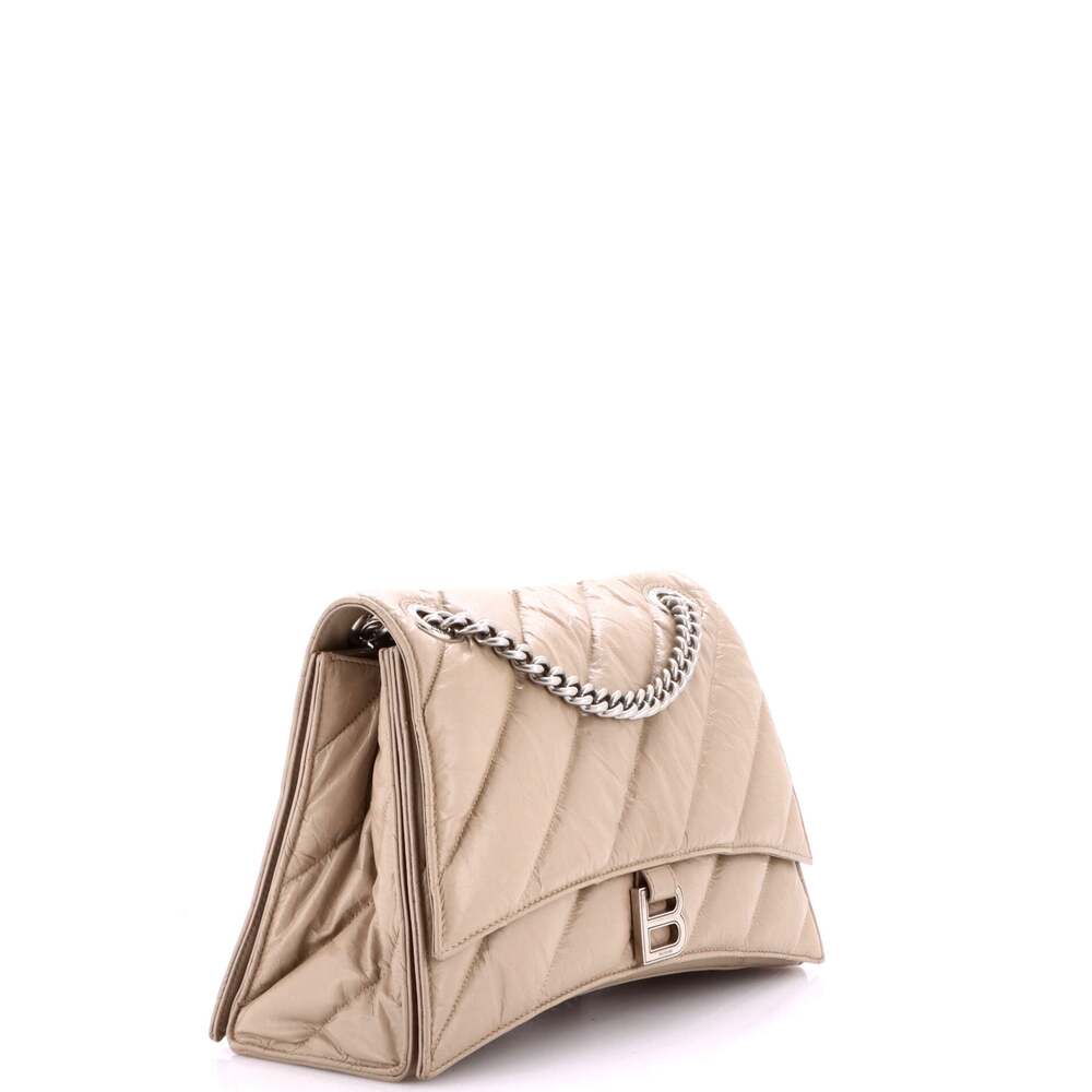 Balenciaga Crush Chain Flap Bag Quilted #253968B12B - Picture 2 of 8